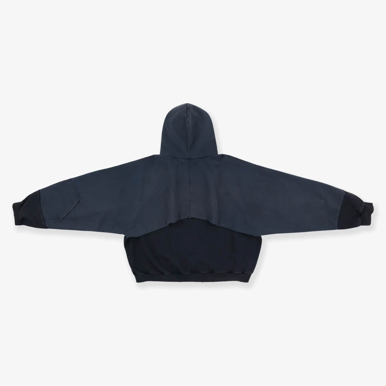 450g ARMY Distressed Zipper Hoodie