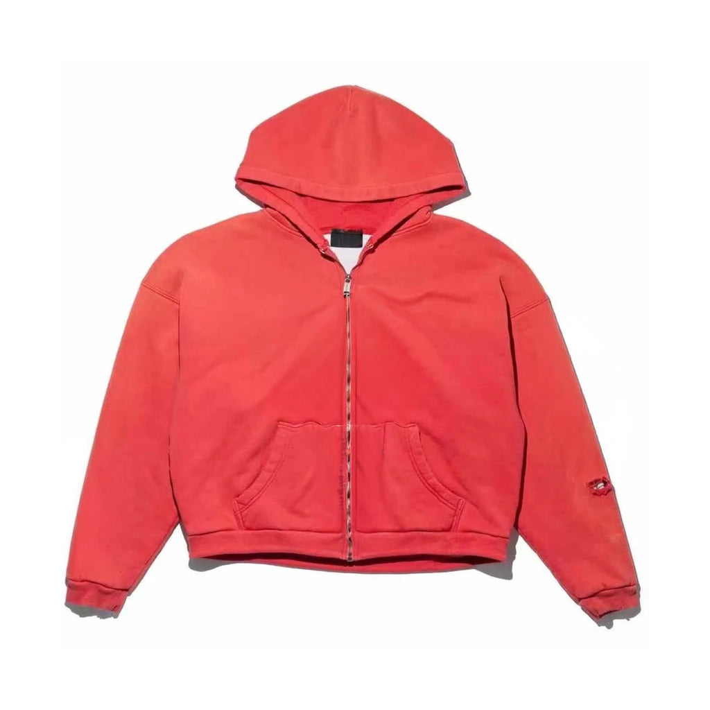 Vintage Washed Zipper Hoodie