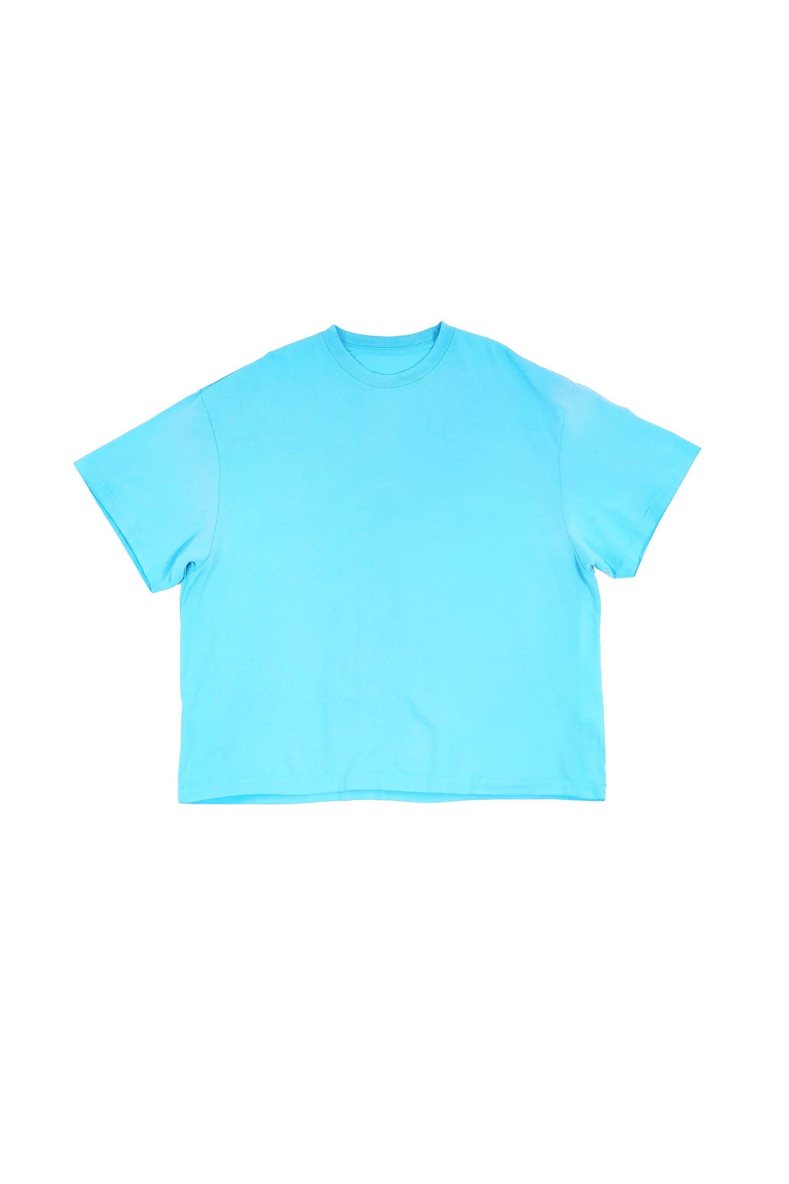 Spray-Paint Vintage Wash Light Blue T-Shirt