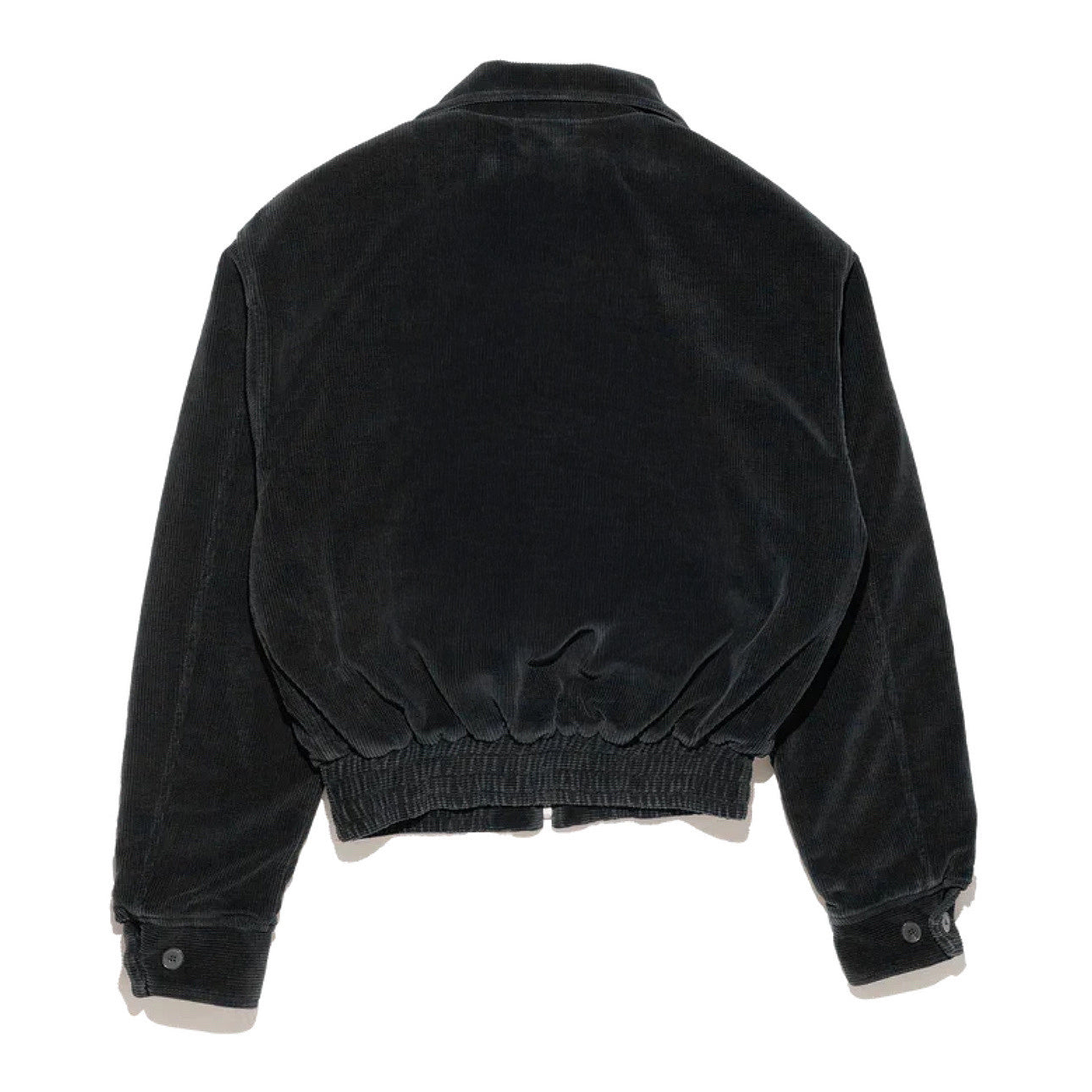 Retro Velvet Boxy Black Jacket