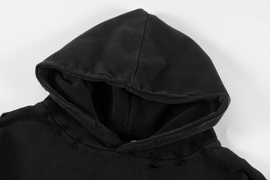 Washed Black Heavy Weight Hoodie