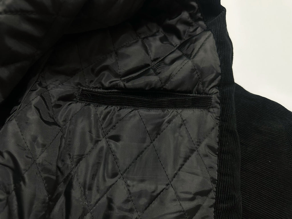 Retro Velvet Boxy Black Jacket